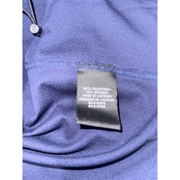 Pebble Beach Navy Blue & Yellow Full-Zip Jacket L Water/Wind Resistant - Picture 4 of 9